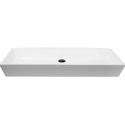 Online Rectangle White Glacier Stone Sink NS-GSTR36 Above Counter / Vessel Sinks