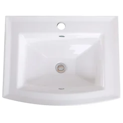 Discount 23" Rectangular Drop-In Ceramic Vanity Sink Drop-In / Top Mount Sinks