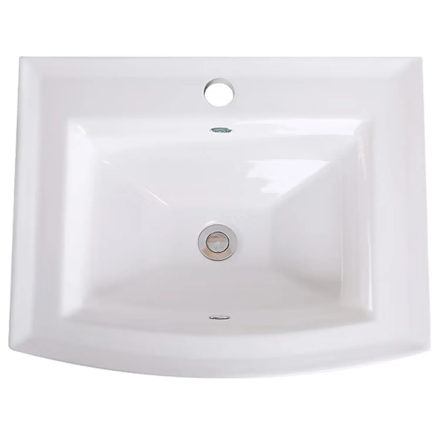 Discount 23" Rectangular Drop-In Ceramic Vanity Sink Drop-In / Top Mount Sinks