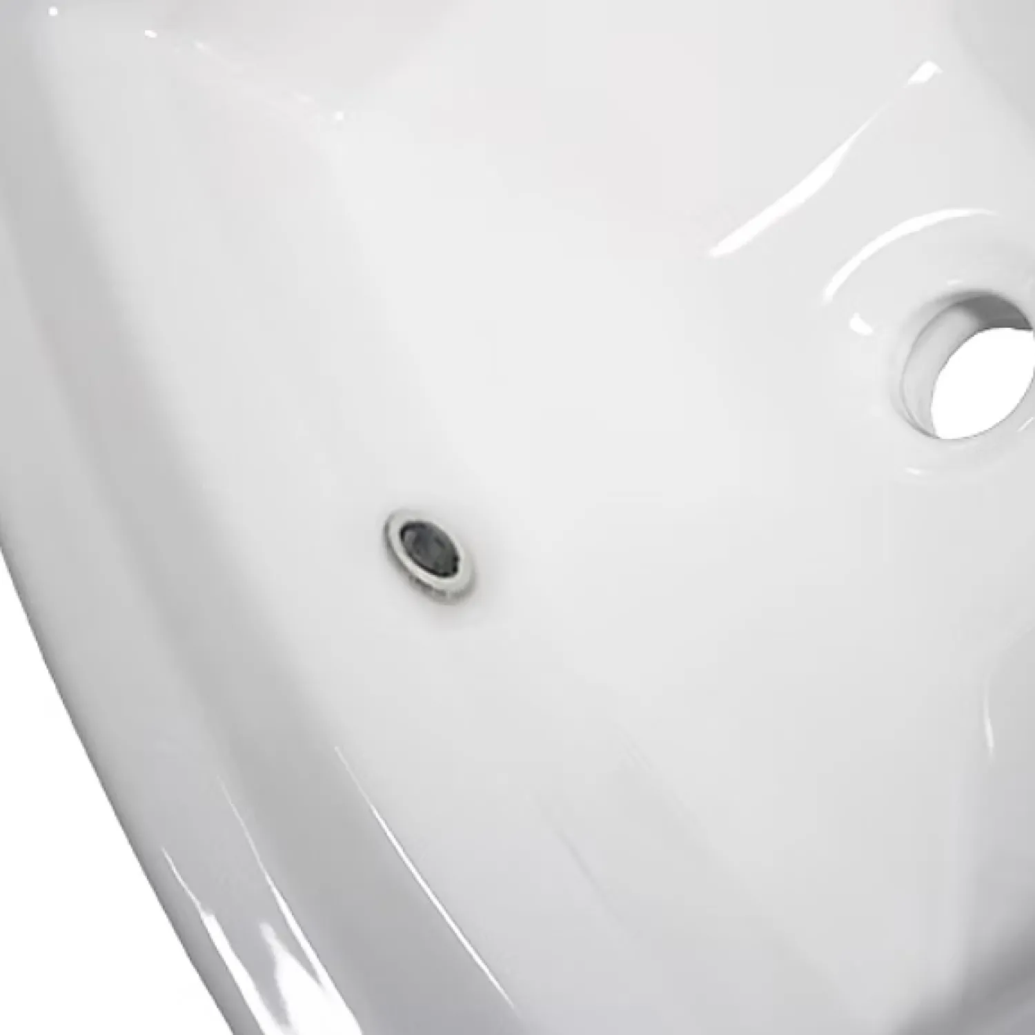 Discount 23" Rectangular Drop-In Ceramic Vanity Sink Drop-In / Top Mount Sinks