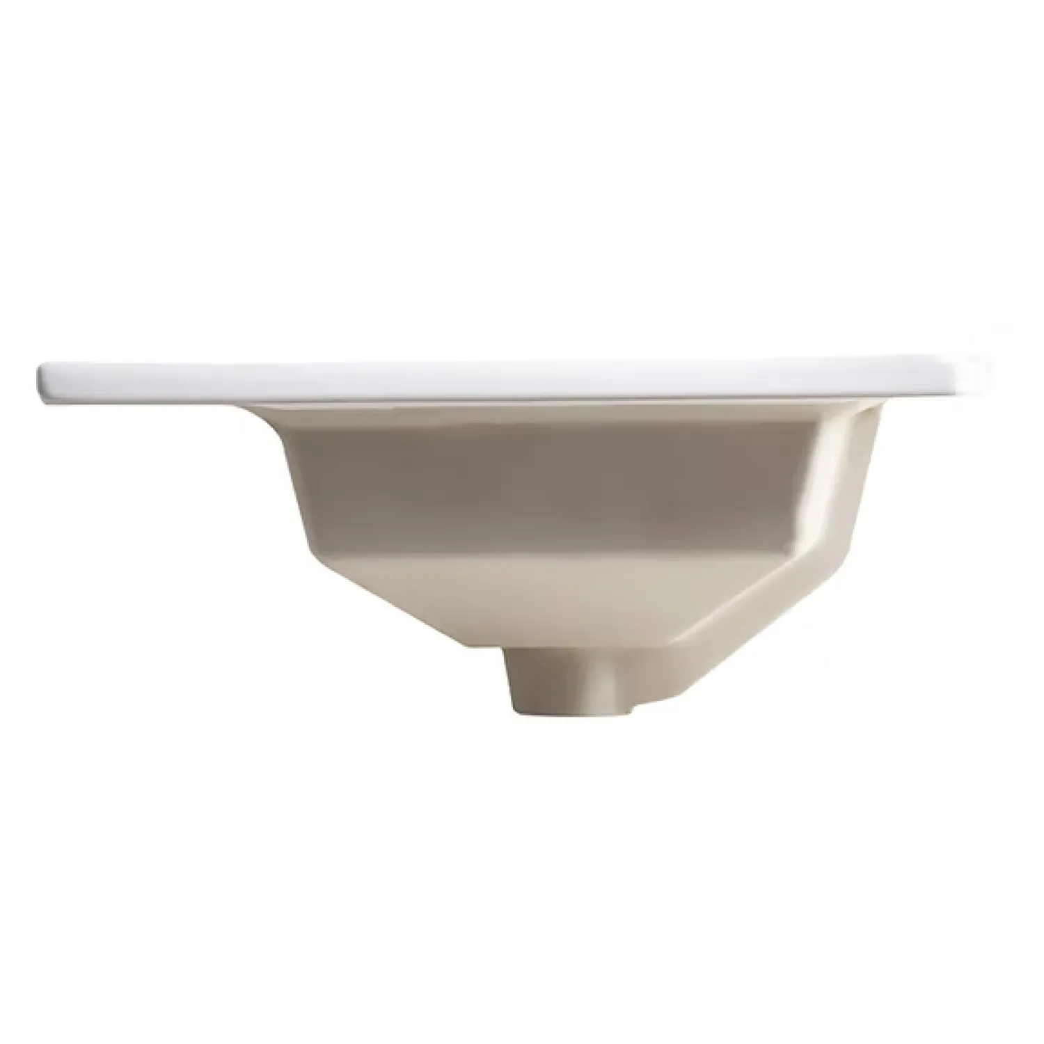 Discount 23" Rectangular Drop-In Ceramic Vanity Sink Drop-In / Top Mount Sinks