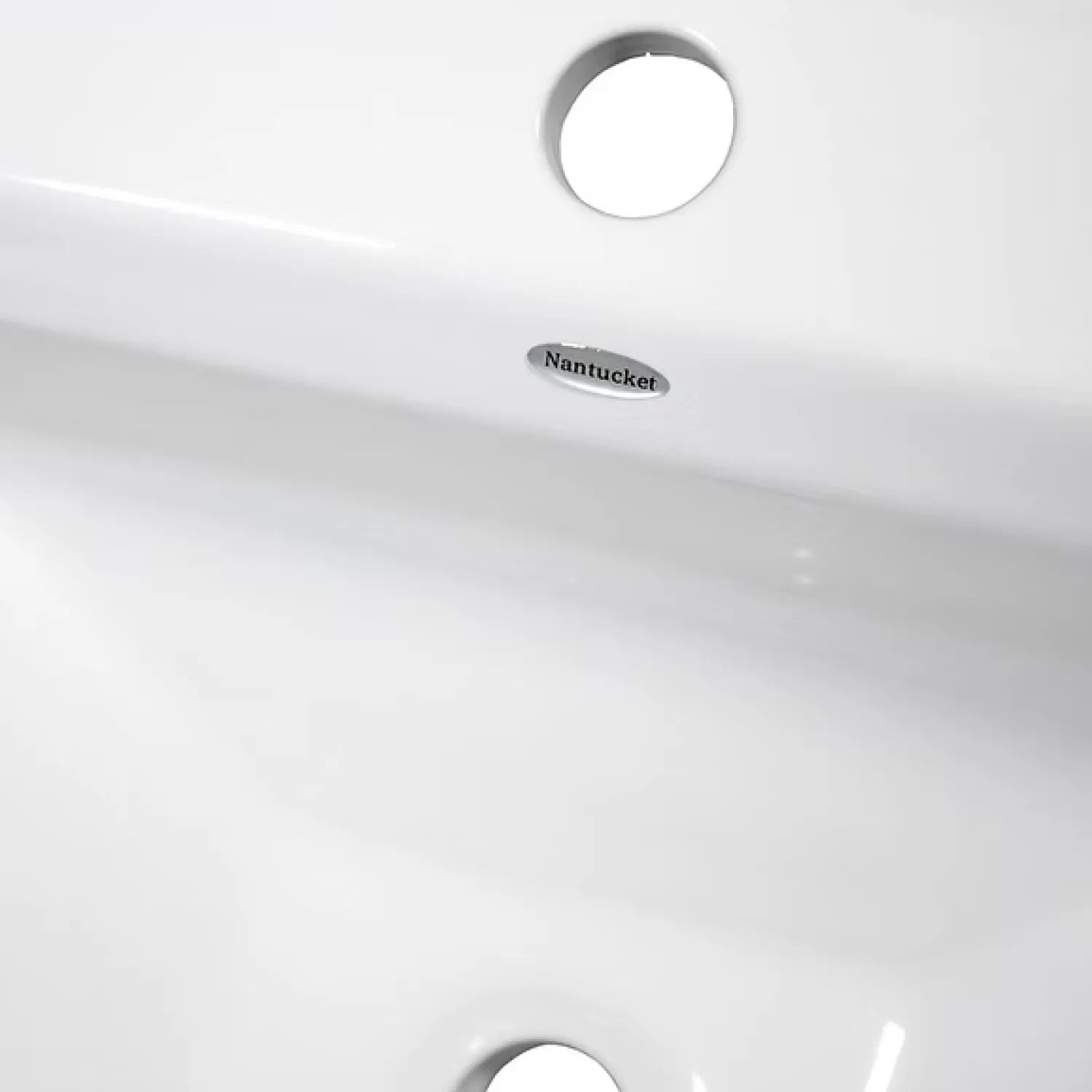 Discount 23" Rectangular Drop-In Ceramic Vanity Sink Drop-In / Top Mount Sinks