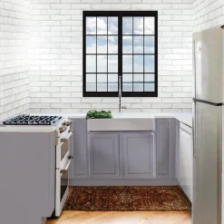 Hot RetroFit Glacier Stone Single Bowl Ezapron Kitchen Sink Single Bowl Sinks|Apron Front / Farmhouse Sinks