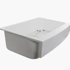 Hot RetroFit Glacier Stone Single Bowl Ezapron Kitchen Sink Single Bowl Sinks|Apron Front / Farmhouse Sinks