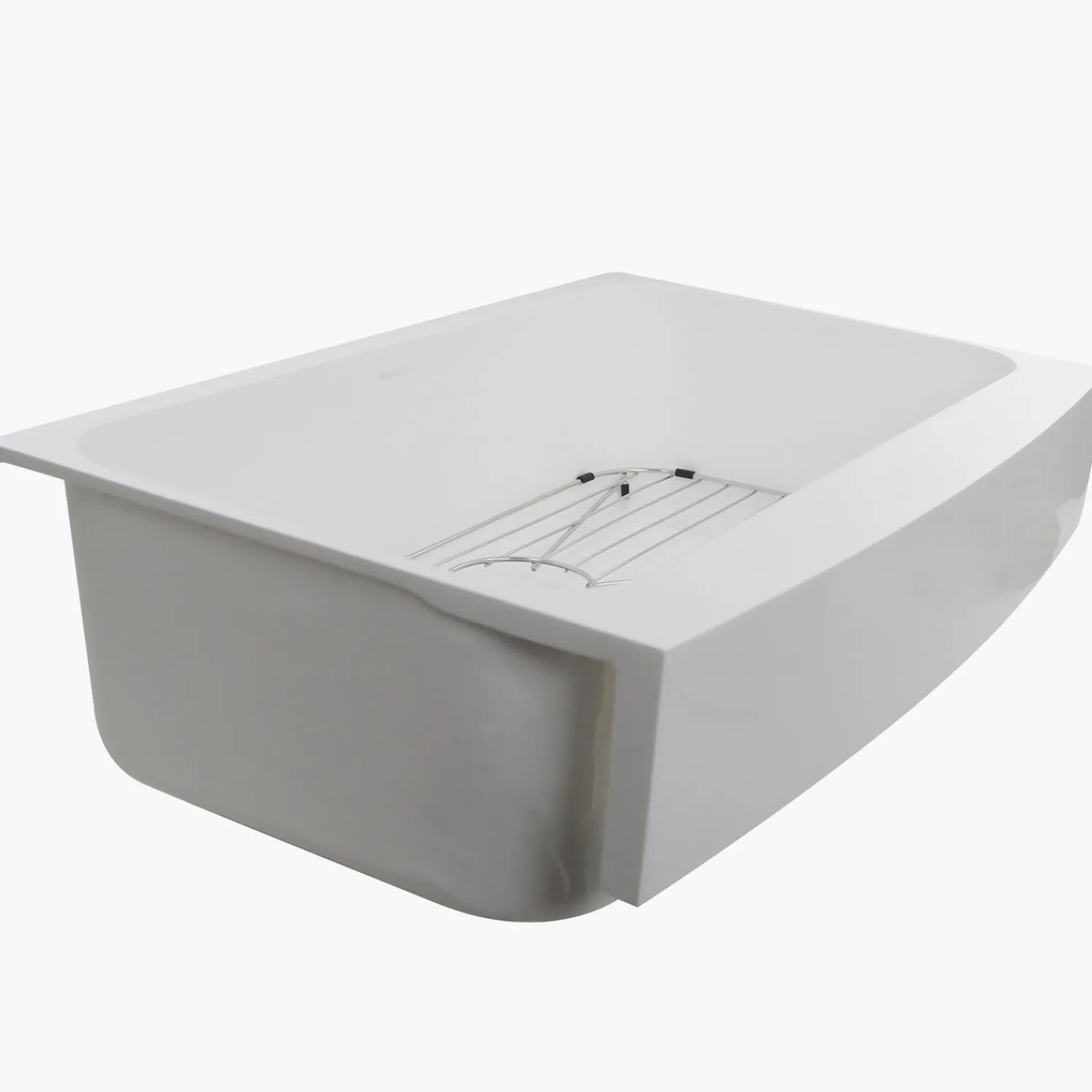 Hot RetroFit Glacier Stone Single Bowl Ezapron Kitchen Sink Single Bowl Sinks|Apron Front / Farmhouse Sinks