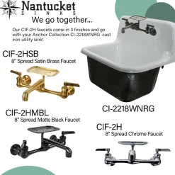 Best Satin Brass Wall Mount Utility Faucet with Soap Dish Wall Mounted Kitchen Faucets
