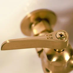 Best Satin Brass Wall Mount Utility Faucet with Soap Dish Wall Mounted Kitchen Faucets