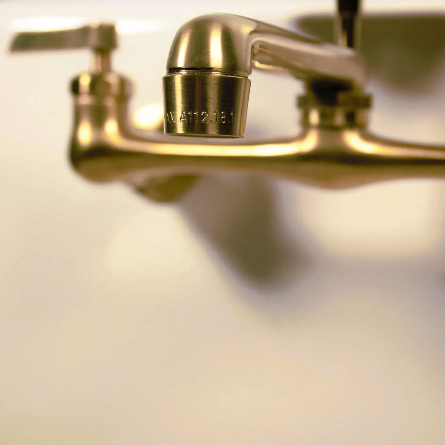 Best Satin Brass Wall Mount Utility Faucet with Soap Dish Wall Mounted Kitchen Faucets