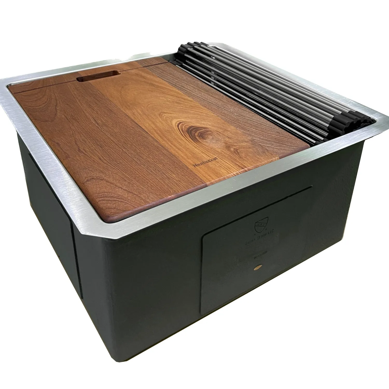 New 19" Single Bowl Undermount Workstation Prep Sink Bar / Prep Sinks|Workstation Sinks