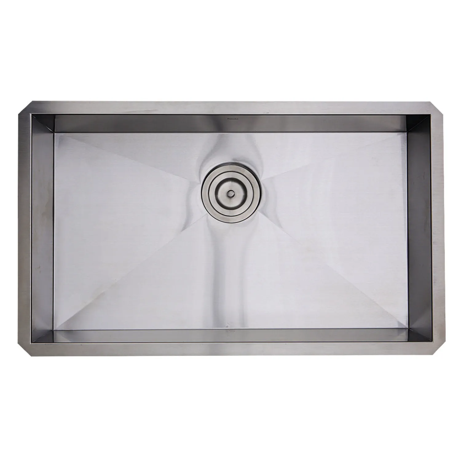 Discount 30" Single Bowl Zero Radius ADA Stainless Steel Kitchen Sink Ada Compliant|Stainless Steel Sinks