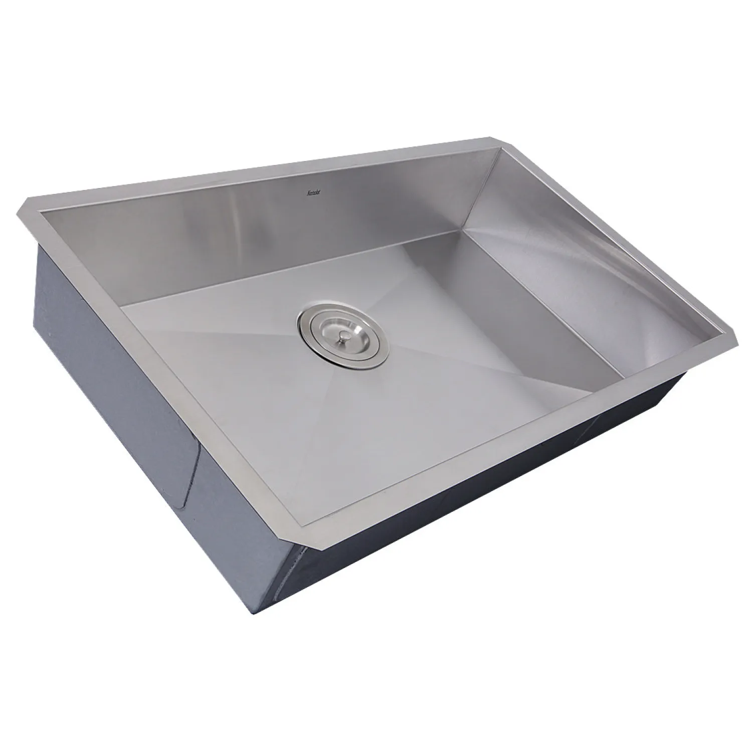 Discount 30" Single Bowl Zero Radius ADA Stainless Steel Kitchen Sink Ada Compliant|Stainless Steel Sinks
