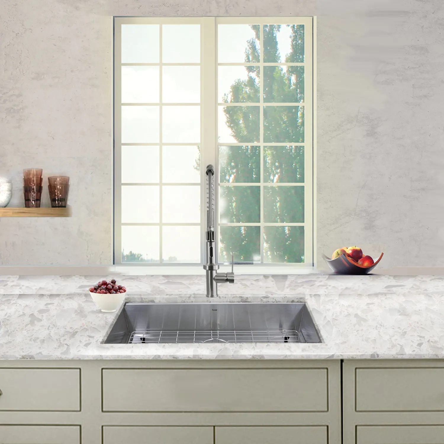 Discount 30" Single Bowl Zero Radius ADA Stainless Steel Kitchen Sink Ada Compliant|Stainless Steel Sinks
