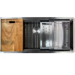 New 42" Small Radius Undermount Workstation Kitchen Sink Workstation Sinks|Stainless Steel Sinks