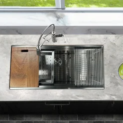 New 42" Small Radius Undermount Workstation Kitchen Sink Workstation Sinks|Stainless Steel Sinks