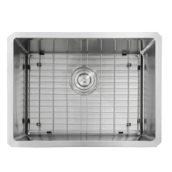 Online Sr2318 - Pro Series Rectangle Single Bowl Undermount Small Radius Corners Stainless Steel Kitchen Sink Stainless Steel Sinks|Single Bowl Sinks