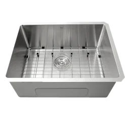 Online Sr2318 - Pro Series Rectangle Single Bowl Undermount Small Radius Corners Stainless Steel Kitchen Sink Stainless Steel Sinks|Single Bowl Sinks
