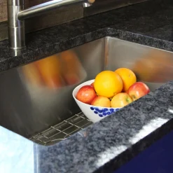 SR3018 - Pro Series Rectangle Single Bowl Undermount Small Radius Corners Stainless Steel Kitchen Sink, 16 Gauge Stainless Steel Sinks|Single Bowl Sinks