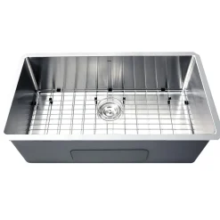 Best SR3218-16 - 32" Pro Series Single Bowl Undermount Small Radius Corners Stainless Steel Kitchen Sink Stainless Steel Sinks|Single Bowl Sinks