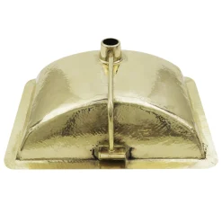 Online TRB-1914-OF - 21-Inch Hand Hammered Brass Rectangle Undermount Bathroom Sink with Overflow Undermount