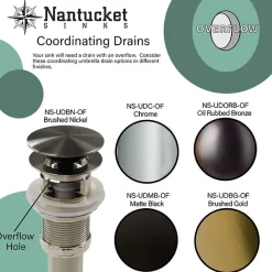 Umbrella Drain with Overflow Sink Drains|Overflow Bathroom Sink Drains