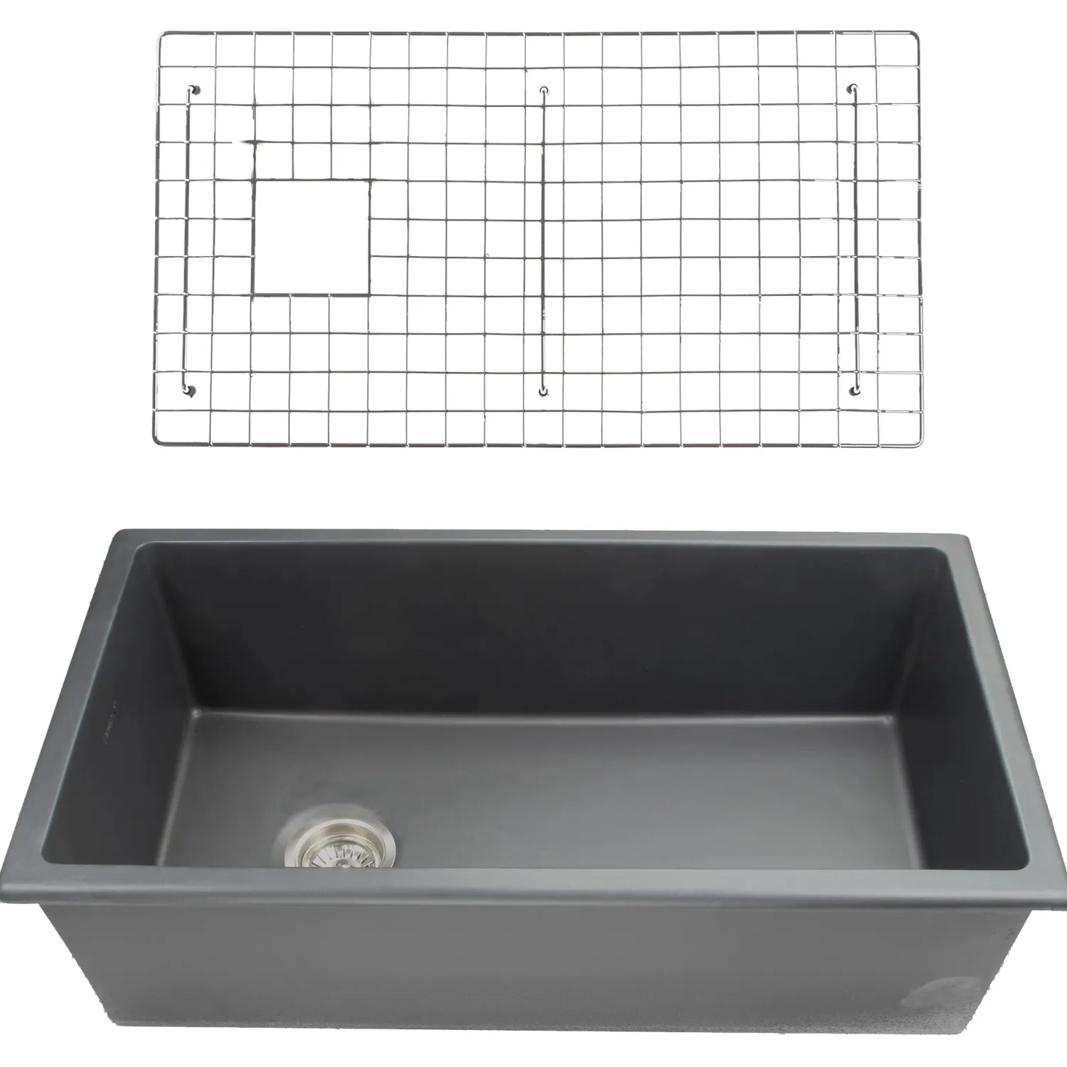 34" Undermount Fireclay Kitchen Sink Single Bowl Sinks|Undermount Sinks
