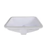 Discount 18 x 12 Glazed Bottom Undermount Rectangle Ceramic Sink in White Undermount