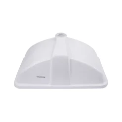 Discount 18 x 12 Glazed Bottom Undermount Rectangle Ceramic Sink in White Undermount