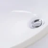 Online 15 x 12 Glazed Bottom Undermount Oval Ceramic Sink in White Undermount