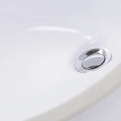 Online 15 x 12 Glazed Bottom Undermount Oval Ceramic Sink in White Undermount