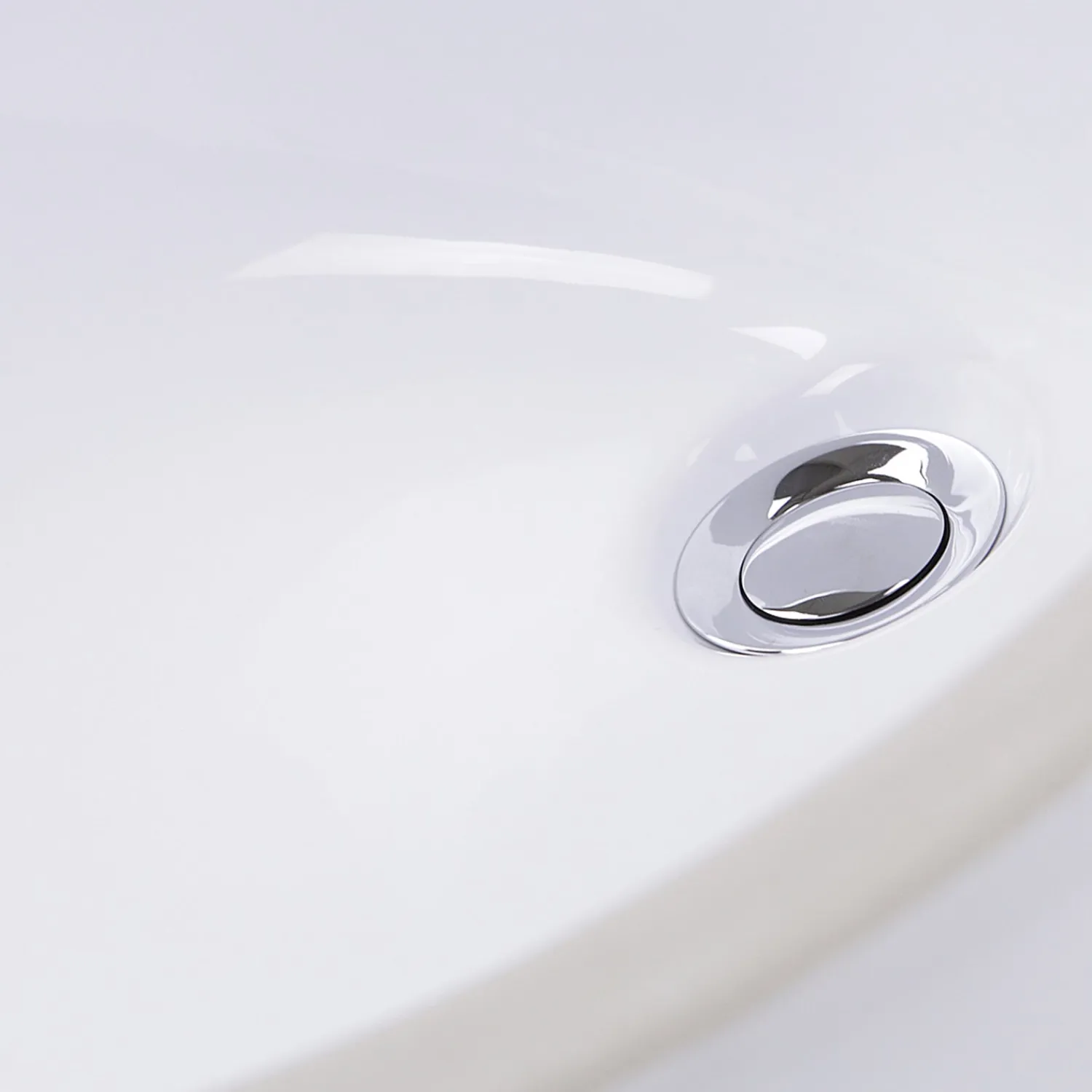 Online 15 x 12 Glazed Bottom Undermount Oval Ceramic Sink in White Undermount