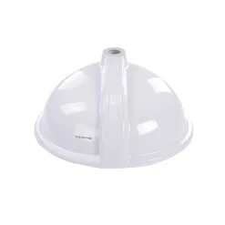 Online 15 x 12 Glazed Bottom Undermount Oval Ceramic Sink in White Undermount