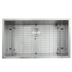 Outlet ZR3219-16 - 32" Pro Series Large Rectangle Single Bowl Undermount Zero Radius Stainless Steel Kitchen Sink Stainless Steel Sinks|Single Bowl Sinks