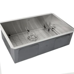 Online ZR2818-16 - 28" Pro Series Large Rectangle Single Bowl Undermount Zero Radius Stainless Steel Kitchen Sink Stainless Steel Sinks|Single Bowl Sinks
