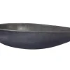 Pod Shaped Vessel Sink in Honed Lava Stone Above Counter / Vessel Sinks