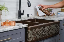 New Copper Sink Wax Protectant Maintenance & Installation