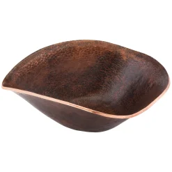 Discount Free Form Hand Forged Old World Copper Vessel Sink Above Counter / Vessel Sinks
