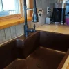 33" Hammered Copper Kitchen Single Basin Sink with Space For Faucet Single Bowl Sinks|Undermount Sinks