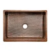 Online 30" Hammered Copper Kitchen Apron Single Basin Sink Single Bowl Sinks|Apron Front / Farmhouse Sinks