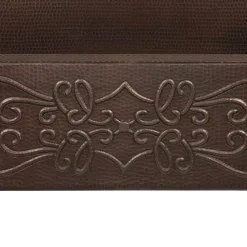 30" Hammered Copper Kitchen Apron Single Basin Sink with Scroll Design Single Bowl Sinks|Apron Front / Farmhouse Sinks