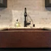 Online 33" Hammered Copper Kitchen Apron Single Basin Sink Single Bowl Sinks|Apron Front / Farmhouse Sinks