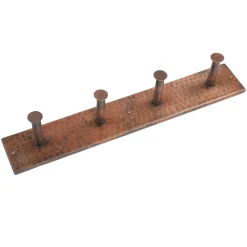 Clearance Hand Hammered Copper Quadruple Robe/Towel Hook Robe Hooks