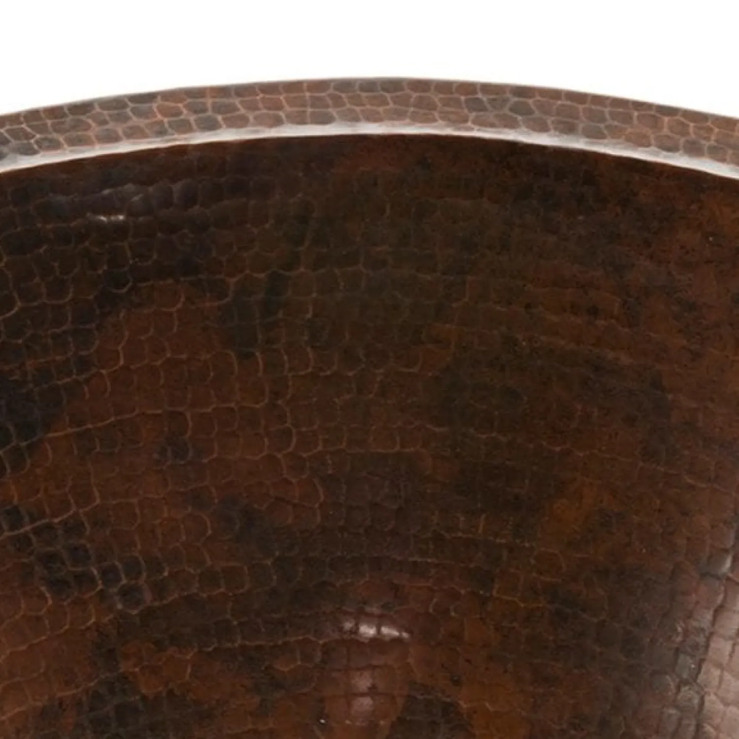 Outlet Master Bath Oval Under Counter Hammered Copper Bathroom Sink Undermount