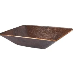 New Modern Rectangle Hand Forged Old World Copper Vessel Sink Above Counter / Vessel Sinks