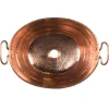 New Oval Bucket Vessel Hammered Copper Sink with Handles Above Counter / Vessel Sinks