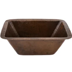Sale Rectangle Copper Prep Sink with 3.5" Drain Size Bar / Prep Sinks