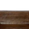 Online Rectangle Under Counter Hammered Copper Bathroom Sink Undermount