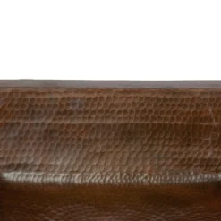 Online Rectangle Under Counter Hammered Copper Bathroom Sink Undermount