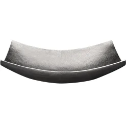 Clearance 18" Rectangle Modern Slope Hammered Copper Sink in Nickel Above Counter / Vessel Sinks