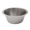 Clearance 16" Round Hammered Copper Prep Sink in Nickel with 3.5" Drain Size Bar / Prep Sinks