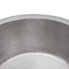 Sale 14" Round Hammered Copper Bar Sink in Nickel with 2" Drain Size Bar / Prep Sinks